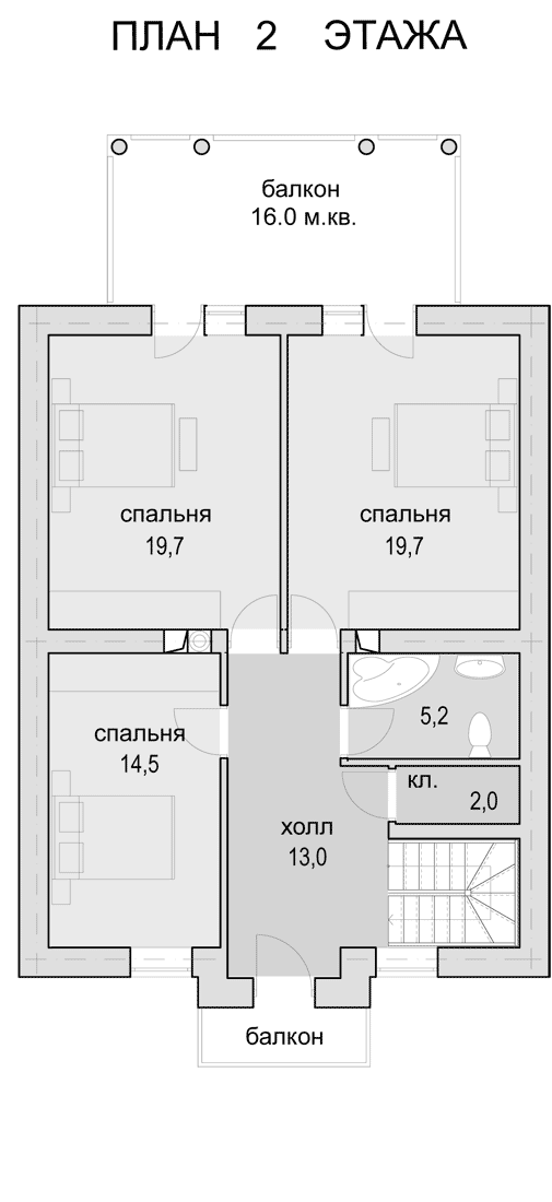 План второго этажа